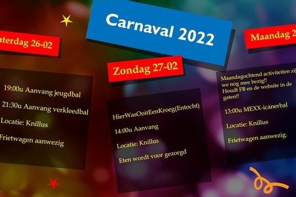 Programma Carnaval 2022